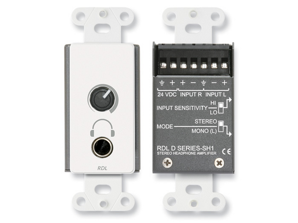 STEREO HEADPHONE AMPLIFIER - DECORA® PANEL WITH USER LEVEL CONTROL (CUSTOM LABELED) (SEE PART # ZCST