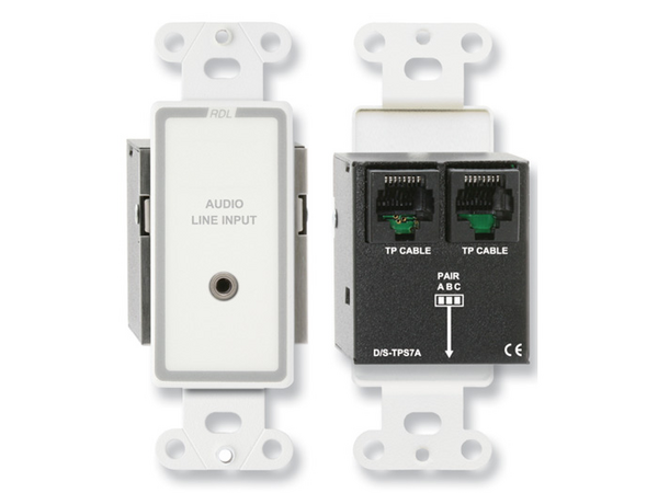 PASSIVE SINGLE-PAIR SENDER - TWISTED PAIR FORMAT-A - MINI-JACK INPUT (CUSTOM LABELED) (SEE PART # ZC