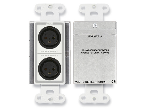 ACTIVE TWO-PAIR SENDER DUAL MICROPHONE PREAMPLIFIER - FORMAT-A - WHITE (CUSTOM LABELED) (SEE PART #