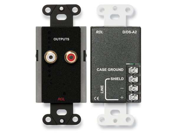 LINE OUTPUT ASSEMBLY - RCA JACKS, TERMINAL BLOCK - BLACK