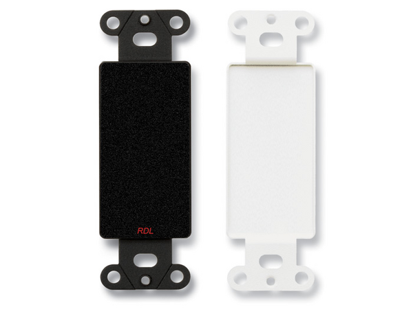 D STYLE PLATE WITH NO JACK CUT OUT - BLACK (CUSTOM LABELED) (SEE PART # ZCST-LBL FOR SETUP CHARGE)