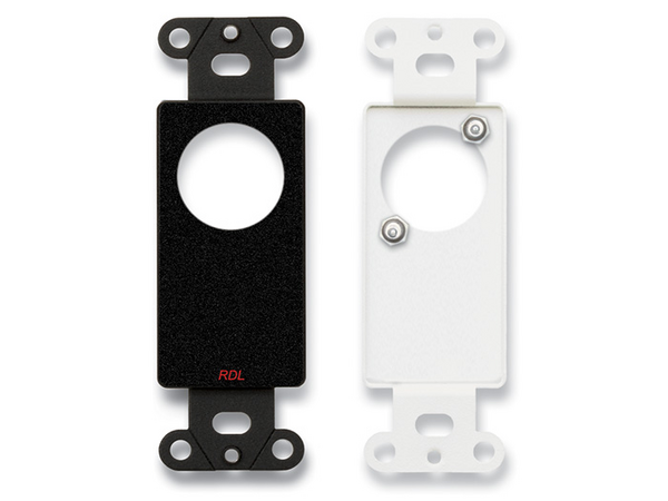 SINGLE PLATE FOR STANDARD AND SPECIALTY CONNECTORS - TOP HOLE POSITION - BLACK