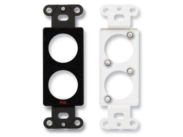 DOUBLE PLATE FOR STANDARD AND SPECIALTY CONNECTORS - BLACK