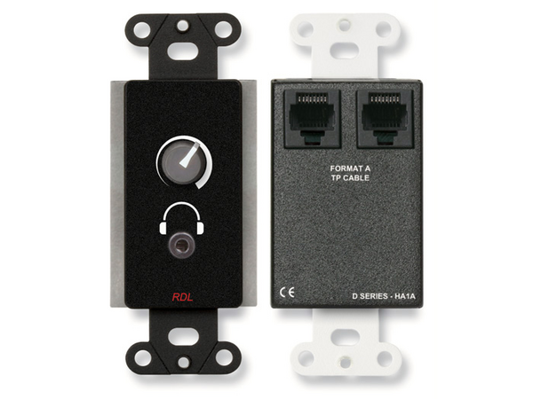 FORMAT-A STEREO HEADPHONE AMPLIFIER - BLACK (COMPATIBLE WITH GUEST ROOM AUDIO SYSTEM) (CUSTOM LABELE