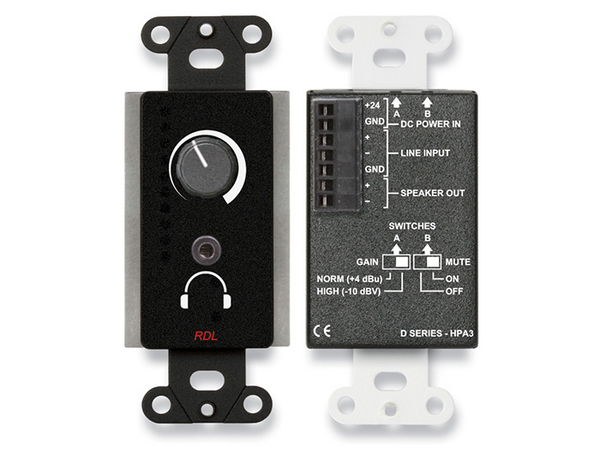 3.5 WATT AUDIO POWER AND HEADPHONE AMPLIFIER - BLACK