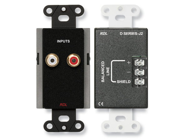 LINE INPUT ASSEMBLY - RCA JACKS, TERMINAL BLOCK - BLACK
