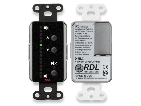 NETWORK REMOTE CONTROL WITH LEDS - DANTE - BLACK