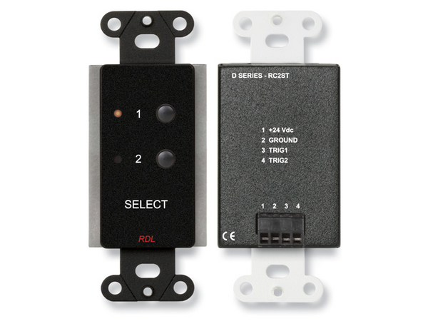 2 CHANNEL REMOTE CONTROL FOR STICK-ONS - BLACK (CUSTOM LABELED) (SEE PART # ZCST-LBL FOR SETUP CHARG