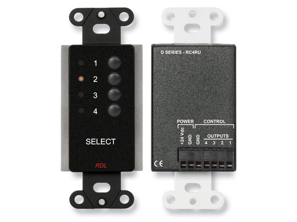 4 CHANNEL REMOTE CONTROL FOR RACK-UPS - BLACK