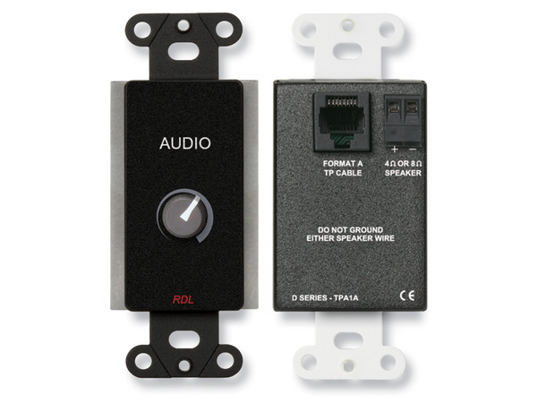 3.5 WATT DECORA® AUDIO POWER AMPLIFIER - BLACK (COMPATIBLE WITH GUEST ROOM AUDIO SYSTEM)