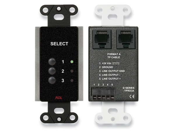 THREE INPUT FORMAT-A SOURCE SELECTOR - BLACK