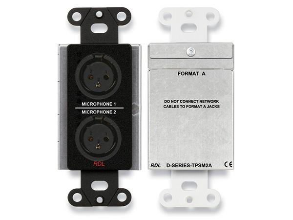 ACTIVE TWO-PAIR SENDER DUAL MICROPHONE PREAMPLIFIER - FORMAT-A - BLACK (CUSTOM LABELED) (SEE PART #