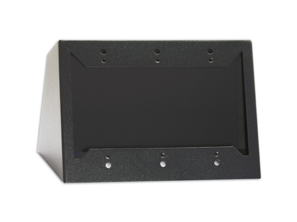 TRIPLE DESKTOP OR WALL MOUNTED CHASSIS FOR DECORA® REMOTE CONTROLS AND PANELS - BLACK