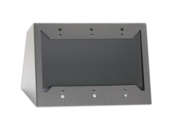TRIPLE DESKTOP OR WALL MOUNTED CHASSIS FOR DECORA® REMOTE CONTROLS AND PANELS - GRAY