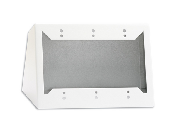 TRIPLE DESKTOP OR WALL MOUNTED CHASSIS FOR DECORA® REMOTE CONTROLS AND PANELS - WHITE