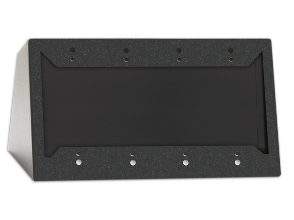 QUADRUPLE DESKTOP OR WALL MOUNTED CHASSIS FOR DECORA® REMOTE CONTROLS AND PANELS - BLACK
