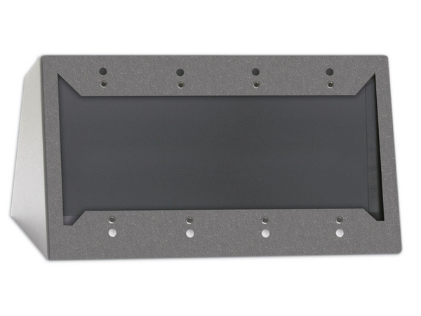 QUADRUPLE DESKTOP OR WALL MOUNTED CHASSIS FOR DECORA® REMOTE CONTROLS AND PANELS - GRAY