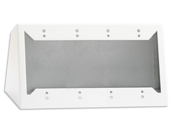 QUADRUPLE DESKTOP OR WALL MOUNTED CHASSIS FOR DECORA® REMOTE CONTROLS AND PANELS - WHITE