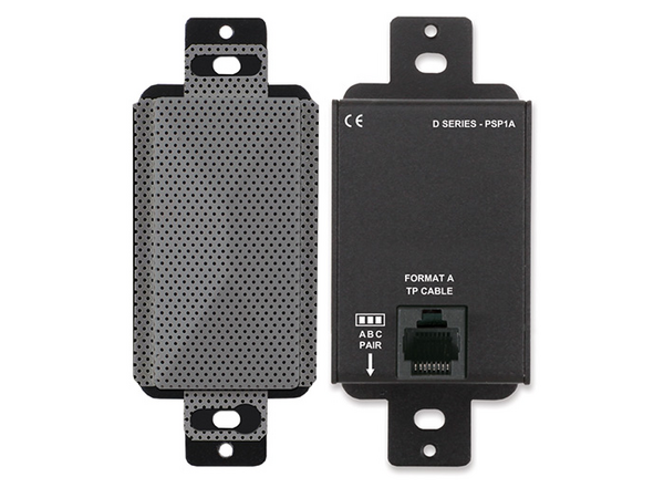 DECORA-STYLE ACTIVE LOUDSPEAKER - FORMAT-A - GRAY - INSTALLER LEVEL ADJUST