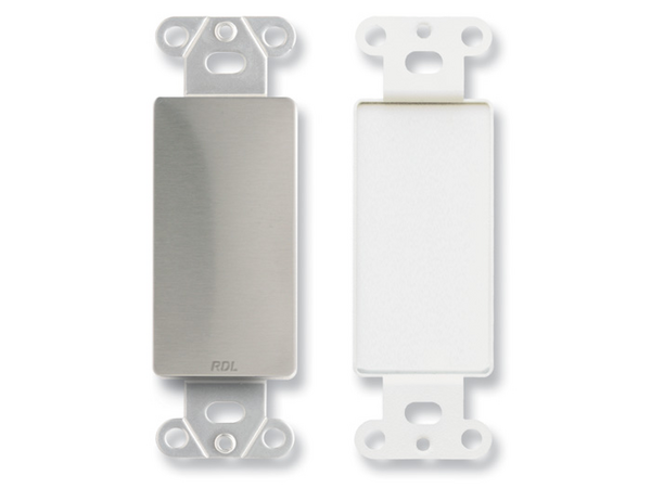 D STYLE PLATE WITH NO JACK CUT OUT - STAINLESS STEEL