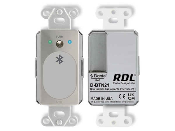 BLUETOOTH AUDIO DANTE NETWORK INTERFACE