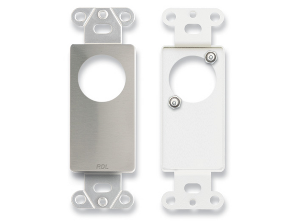 SINGLE PLATE FOR STANDARD AND SPECIALTY CONNECTORS - TOP HOLE POSITION - STAINLESS STEEL (CUSTOM LAB