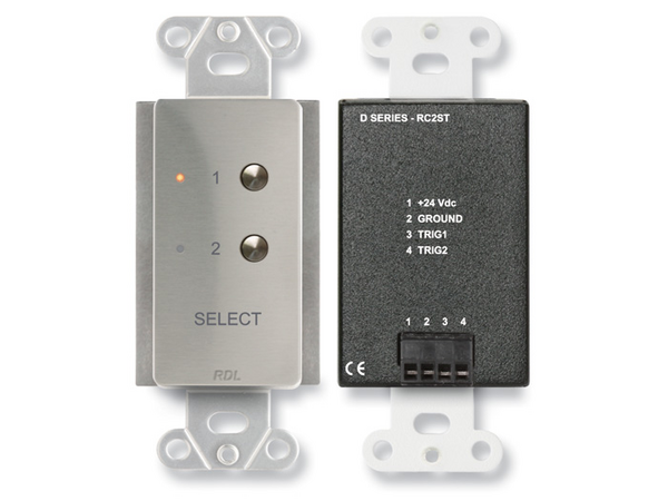 2 CHANNEL REMOTE CONTROL FOR STICK-ONS - STAINLESS STEEL (CUSTOM LABELED) (SEE PART # ZCST-LBL FOR S