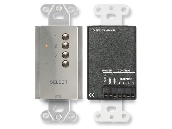 4 CHANNEL REMOTE CONTROL FOR RACK-UPS - STAINLESS STEEL
