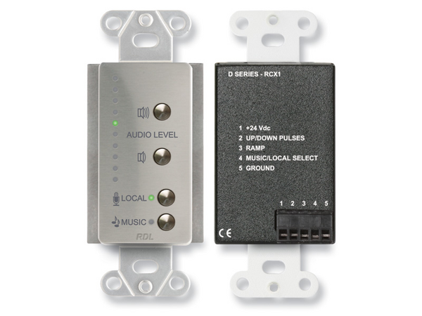 ROOM CONTROL FOR RCX-5C ROOM COMBINER - DECORA® STAINLESS