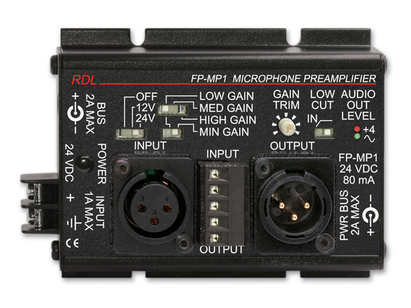STUDIO QUALITY MIC PREAMP W/ PHANTOM - TERMINALS & XLR