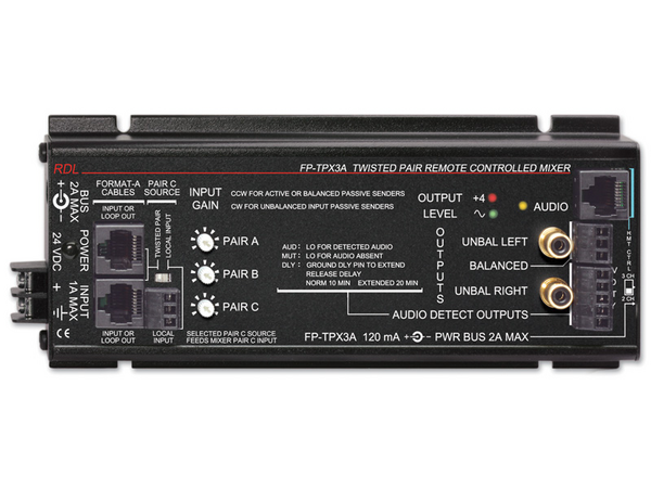 FORMAT-A TWISTED PAIR REMOTE CONTROLLED MIXER