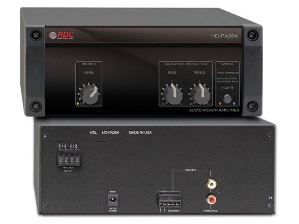 35 WATT AUDIO POWER AMPLIFIER - 25 V, 70 V, 100 V OUTPUTS