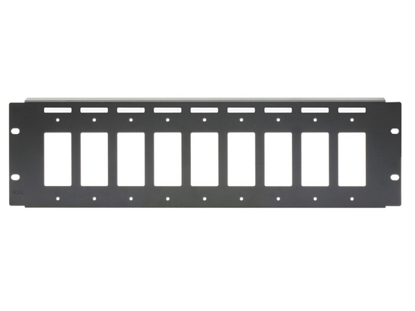 RACK MOUNT FOR 9 DECORA® MODULES - 3 RU