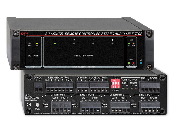 4X1 STEREO BALANCED AUDIO SWITCHER - TERMINAL BLOCK