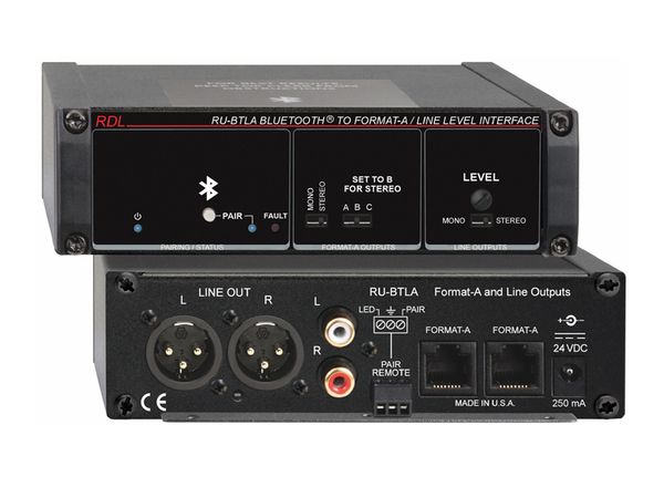 BLUETOOTH LINE-LEVEL AUDIO & FORMAT-A INTERFACE
