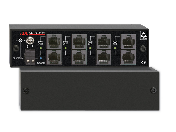 POWER INSERTER - TWISTED PAIR - FOUR SETS OF OUTPUTS - SIGNAL LOOP-THROUGH
