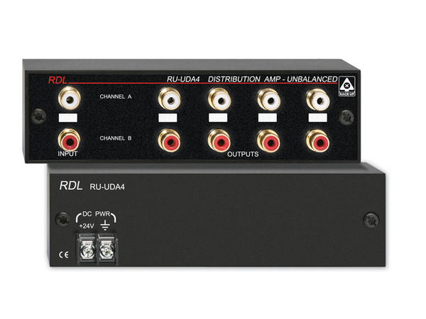 STEREO AUDIO DISTRIBUTOR - 2X4 - PHONO JACKS
