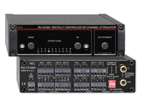 DIGITALLY CONTROLLED 6 CHANNEL AUDIO ATTENUATOR