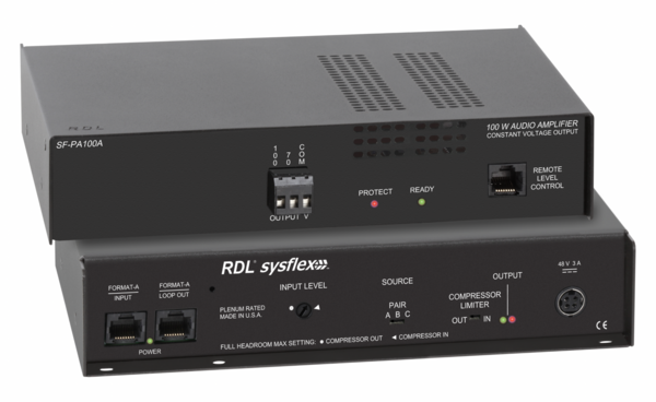FORMAT-A TO 100W MONO AUDIO AMPLIFIER - 70V OR 100V