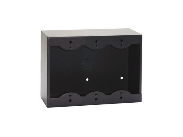 TRIPLE SURFACE MOUNT BOX FOR DECORA® REMOTE CONTROLS AND PANELS - BLACK