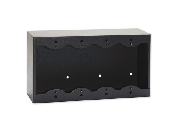 QUADRUPLE SURFACE MOUNT BOX FOR DECORA® REMOTE CONTROLS AND PANELS - BLACK