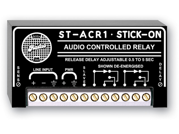 LINE-LEVEL CONTROLLED RELAY - 0.5 TO 5 S DELAY