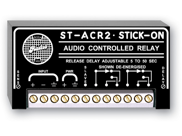 LINE-LEVEL CONTROLLED RELAY - 5 TO 50 S DELAY