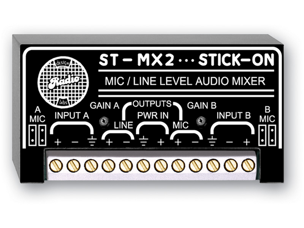 2 MIC OR LINE INPUT MIXER - MIC AND LINE OUT