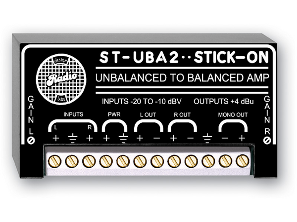 UNBALANCED TO BALANCED AMPLIFIER - 2 CHANNEL