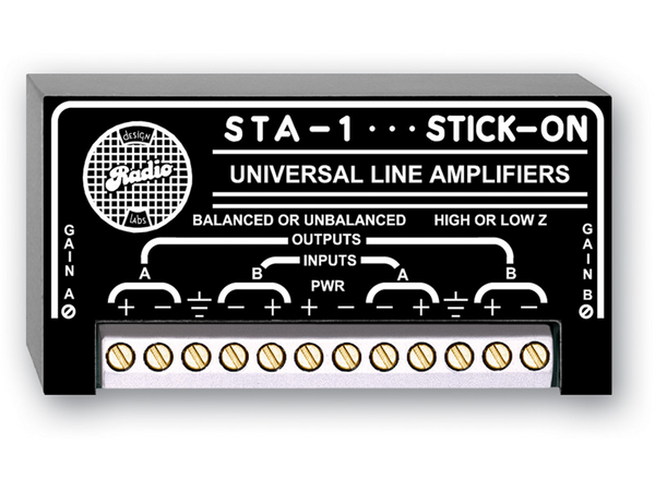 DUAL BAL/UNBAL LINE AMP: -12 TO 20 DB GAIN