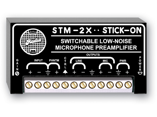 SWITCHED MIC PREAMP - 35 TO 65 DB GAIN