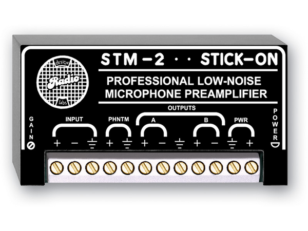 ADJUSTABLE GAIN MIC PREAMP - 35 TO 65 DB GAIN