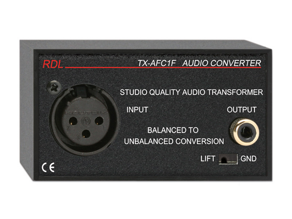 BAL. TO UNBAL. AUDIO TRANSFORMER - XLR, PHONO