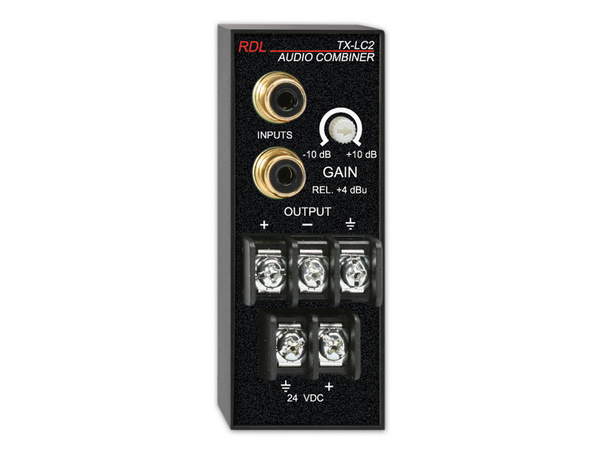 UNBALANCED TO BALANCED LINE COMBINER, PS-24AS RECOMMENDED POWER SUPPLY ( NOT INCLUDED )